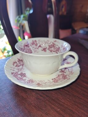 Old Vine Purple by Wedgwood Cup & Saucer Set